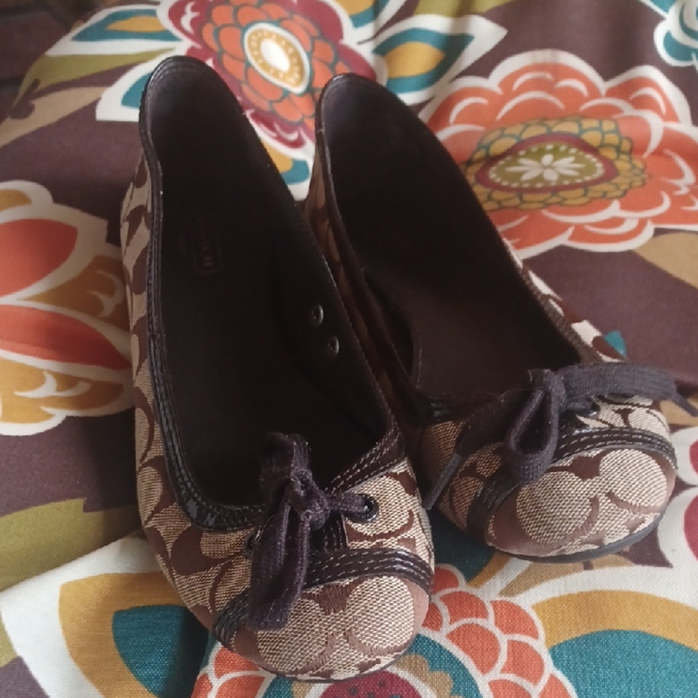 Coach Brown Flats for Effortless Style